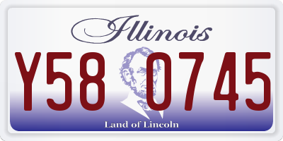 IL license plate Y580745
