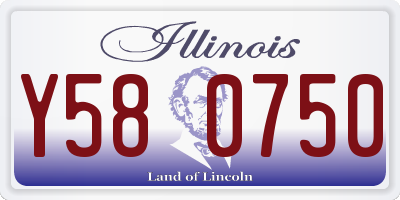 IL license plate Y580750