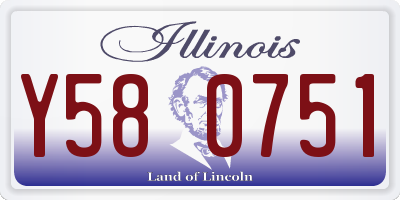IL license plate Y580751