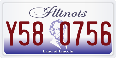 IL license plate Y580756