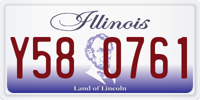 IL license plate Y580761