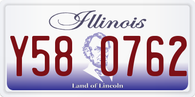 IL license plate Y580762