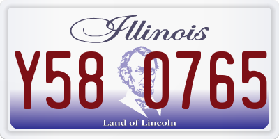 IL license plate Y580765