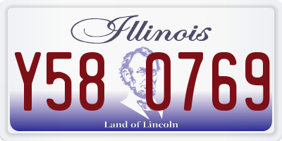 IL license plate Y580769