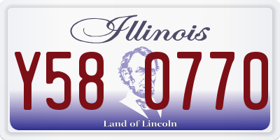 IL license plate Y580770