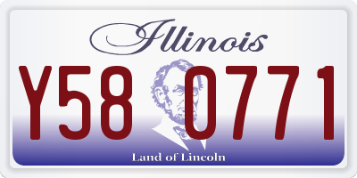 IL license plate Y580771