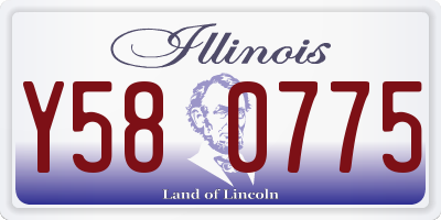 IL license plate Y580775