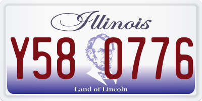 IL license plate Y580776