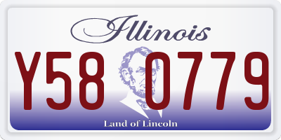 IL license plate Y580779