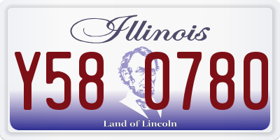 IL license plate Y580780
