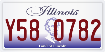 IL license plate Y580782