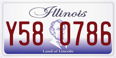 IL license plate Y580786