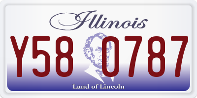 IL license plate Y580787