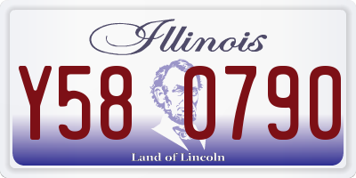 IL license plate Y580790