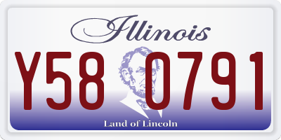 IL license plate Y580791