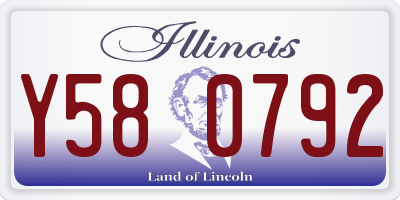 IL license plate Y580792