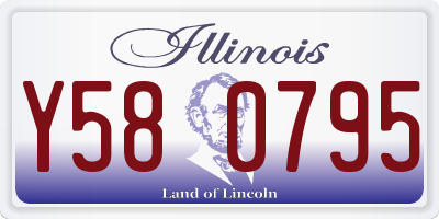 IL license plate Y580795