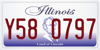 IL license plate Y580797