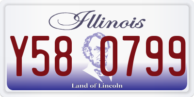 IL license plate Y580799