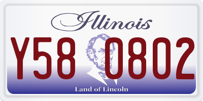 IL license plate Y580802