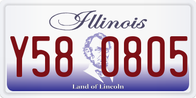 IL license plate Y580805