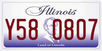IL license plate Y580807