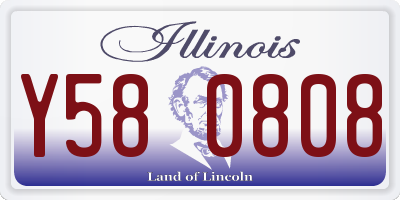 IL license plate Y580808