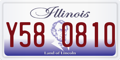 IL license plate Y580810