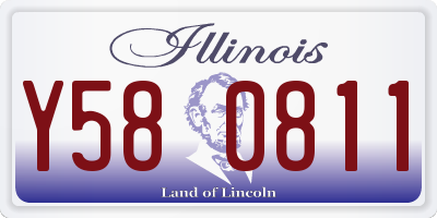 IL license plate Y580811