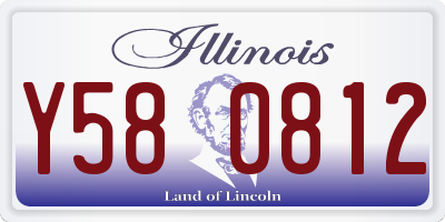 IL license plate Y580812