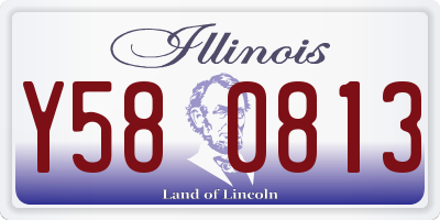 IL license plate Y580813
