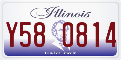 IL license plate Y580814