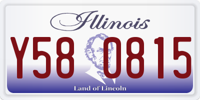 IL license plate Y580815