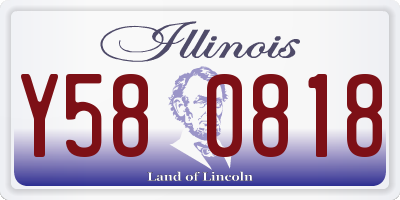 IL license plate Y580818