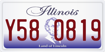 IL license plate Y580819