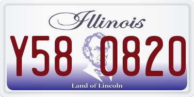 IL license plate Y580820