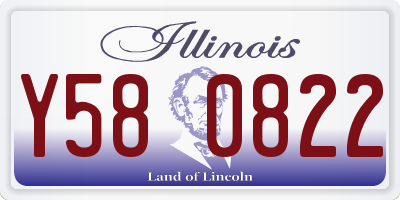 IL license plate Y580822