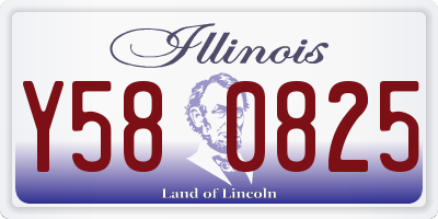 IL license plate Y580825