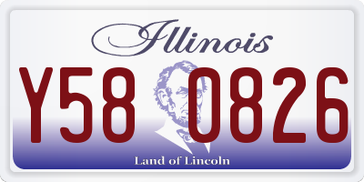 IL license plate Y580826