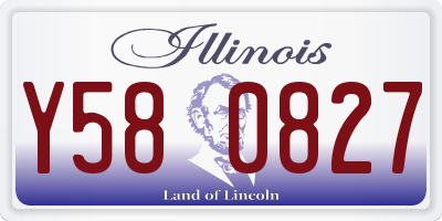 IL license plate Y580827
