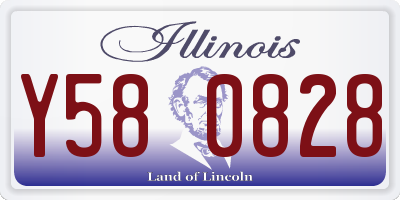 IL license plate Y580828