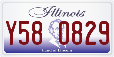 IL license plate Y580829