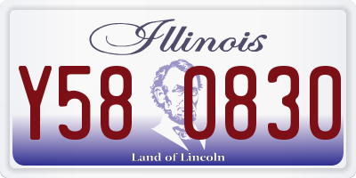 IL license plate Y580830