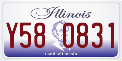 IL license plate Y580831
