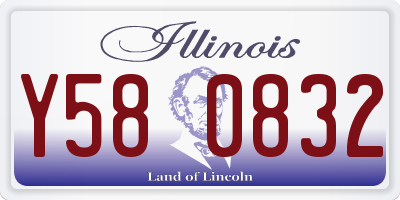 IL license plate Y580832