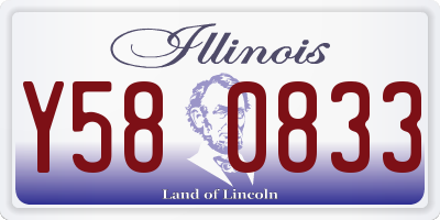 IL license plate Y580833