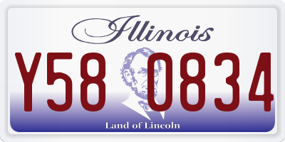 IL license plate Y580834