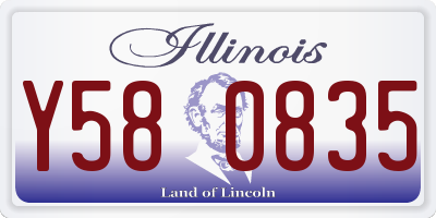 IL license plate Y580835