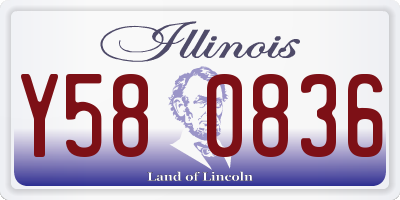 IL license plate Y580836