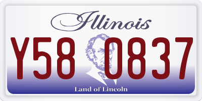 IL license plate Y580837